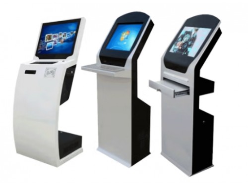 车管所选号键盘抽屉式工控机壳    自助服务终端查询一体机